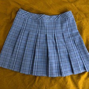 Aritzia Sunday Best Olive Mini Pleated Skirt